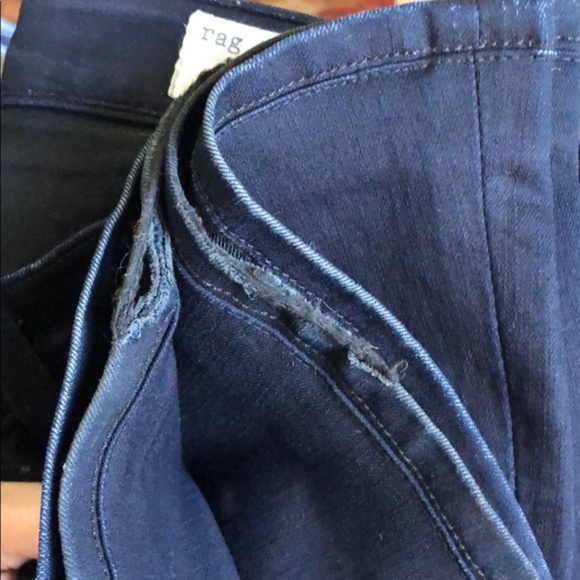 Rag & Bone Elephant Bell Flare Jeans Dark Wash in Midnight Blue size 26 - Picture 10 of 10